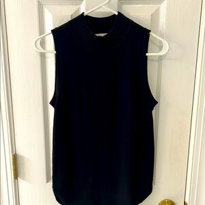 LOFT Black Sleeveless Muscle Tee